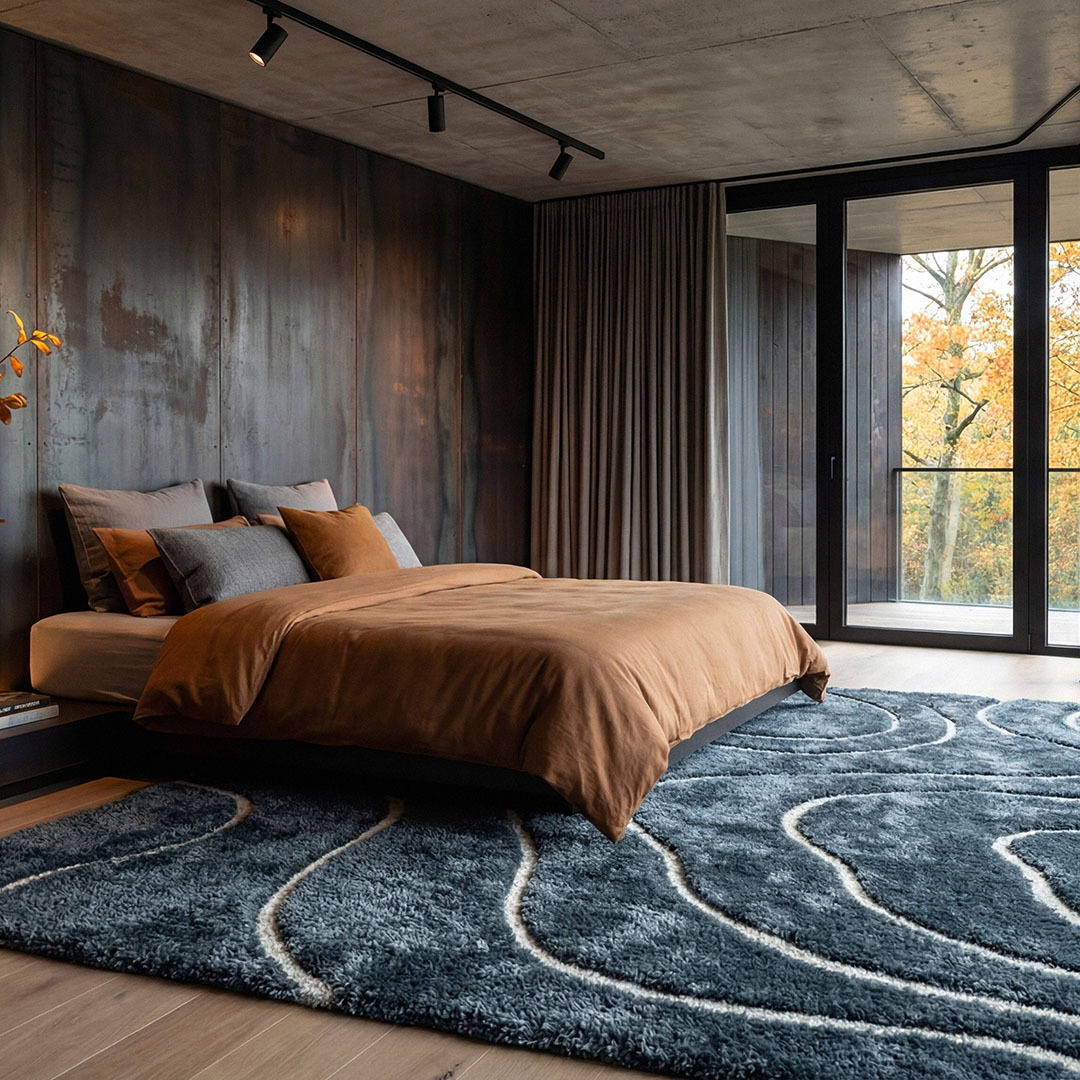 Venere Blue Modern Rug