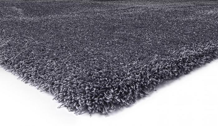 Plain Machine Washable Grey Rug ☞ Size: 240 x 340 cm