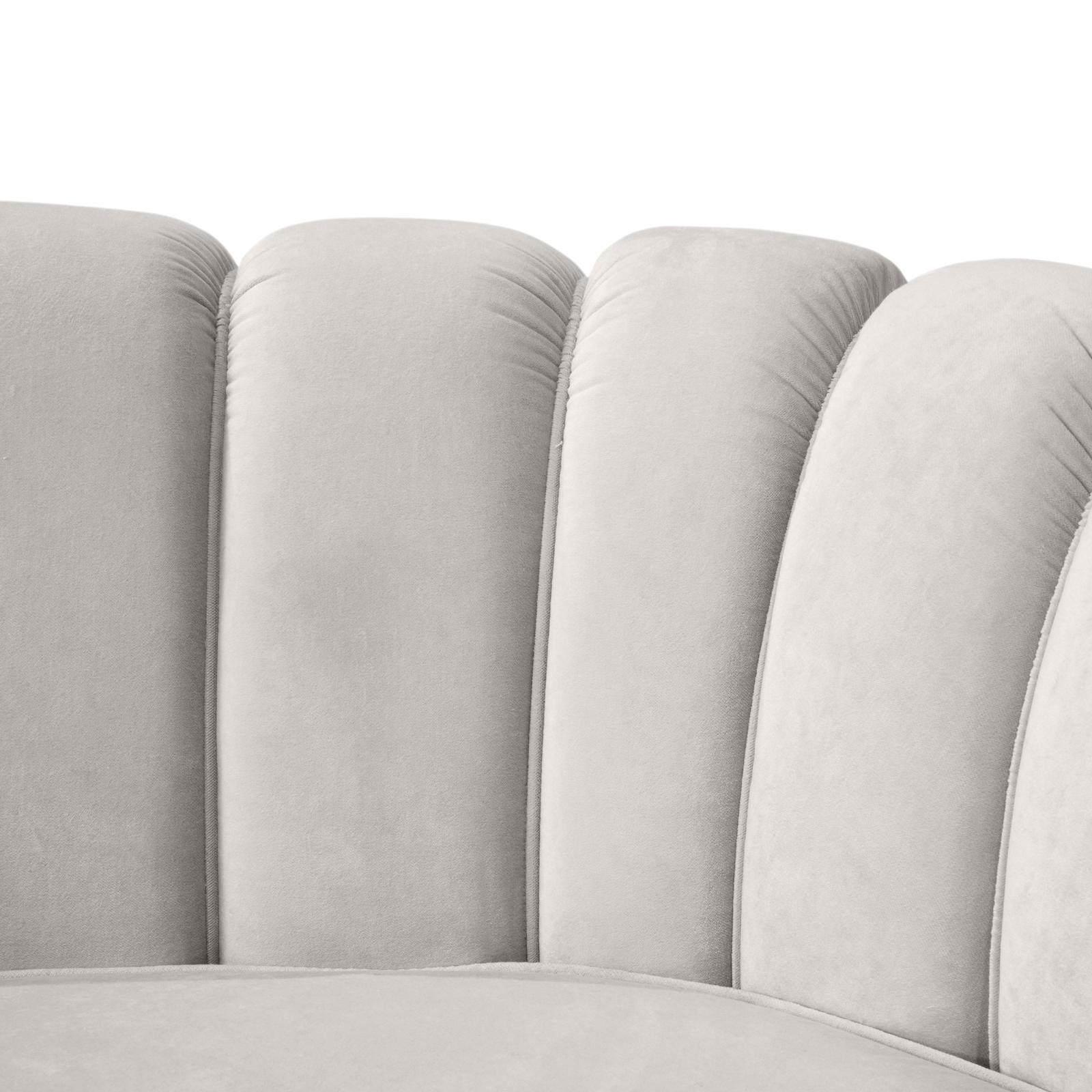 Refined Round Three-Seat Grand Sofa