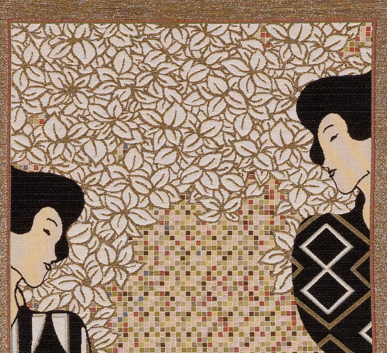 Lady from Klimt Handwoven Tapestry