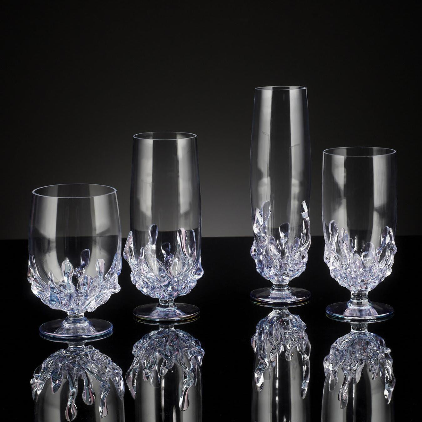 Flame Small Artisan Water Glass