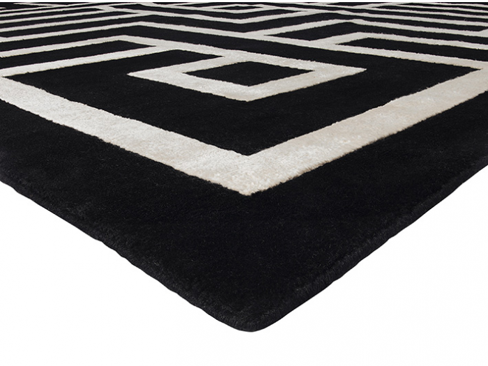 Limited Edition Labyrinth Wool / Bamboo Silk Rug | Size: 200 x 200 cm