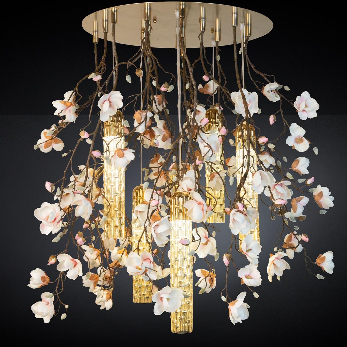 Magnolia White Italian Chandelier