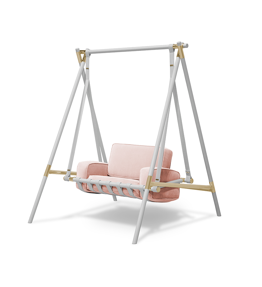 Cloud Pink Swing Chair