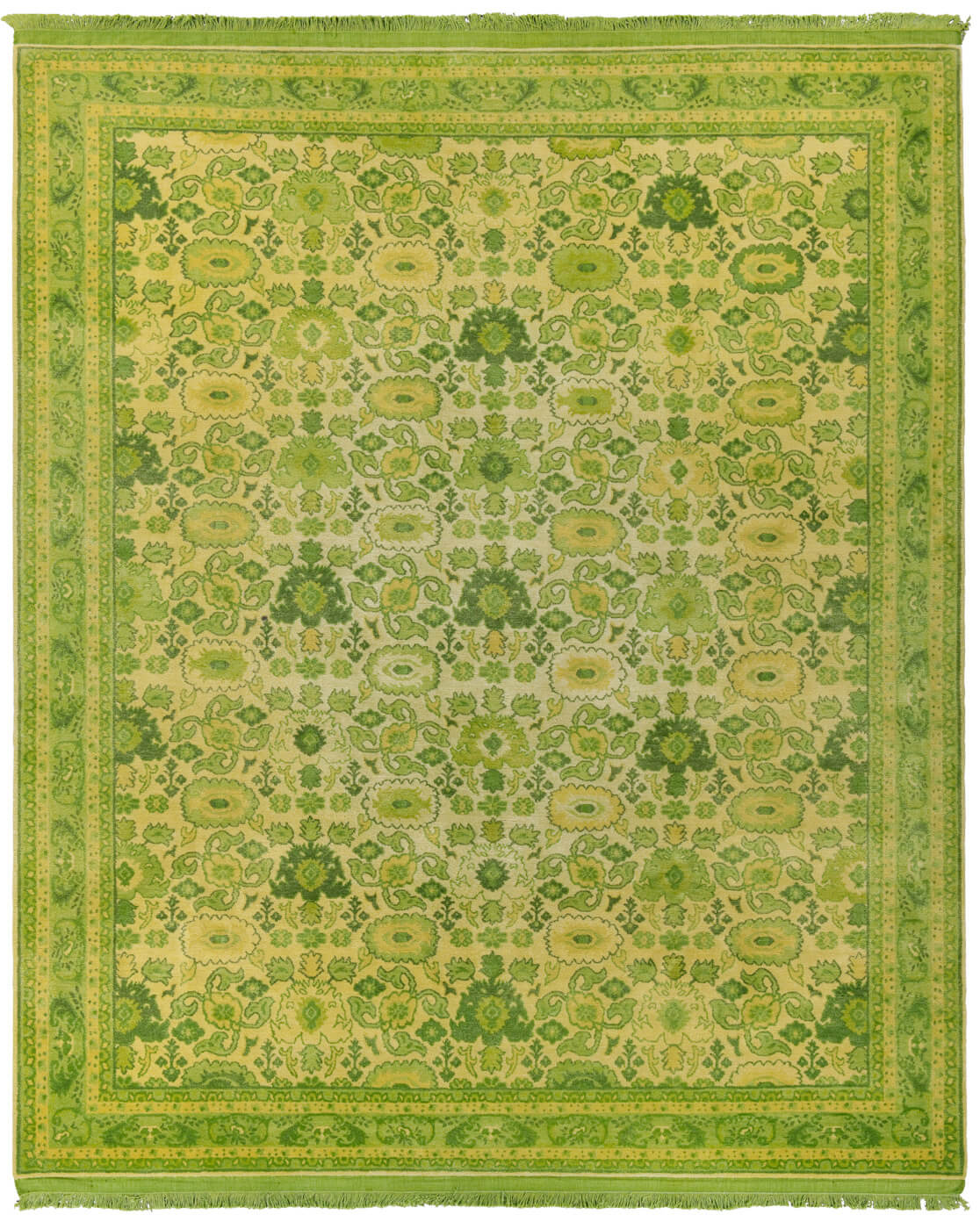 Bidjar Green Luxury Hand-woven Rug ☞ Size: 250 x 300 cm