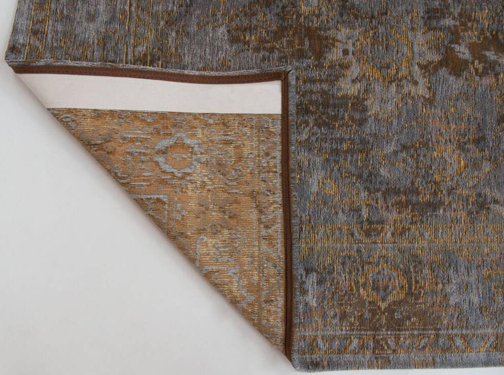 Grey Beige Bright Persian Vintage Rug ☞ Size: 140 x 200 cm