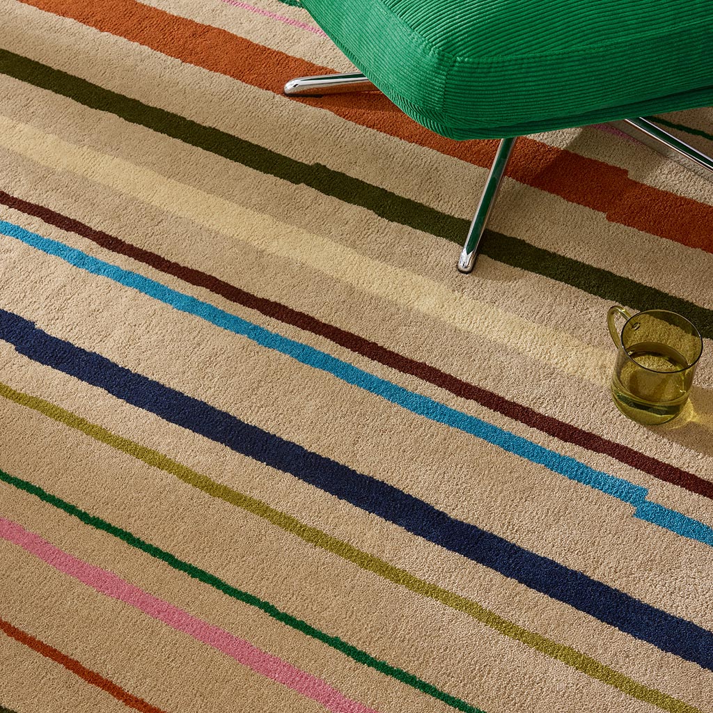 Multi Beige Rug | Size: 140 × 200 cm