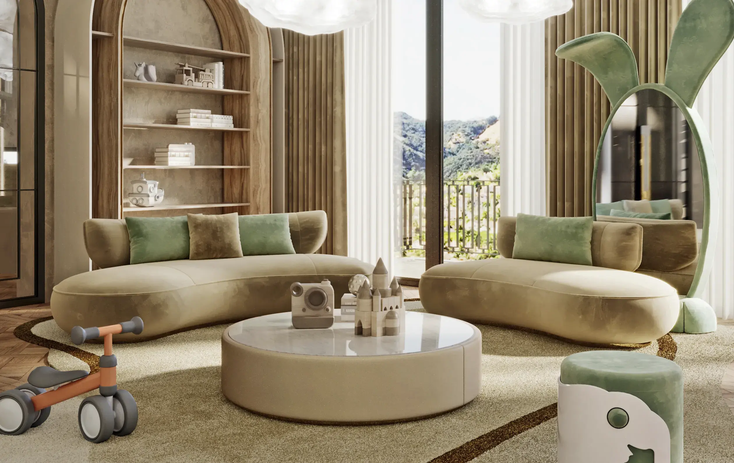 Mesh Round Sofa - 4