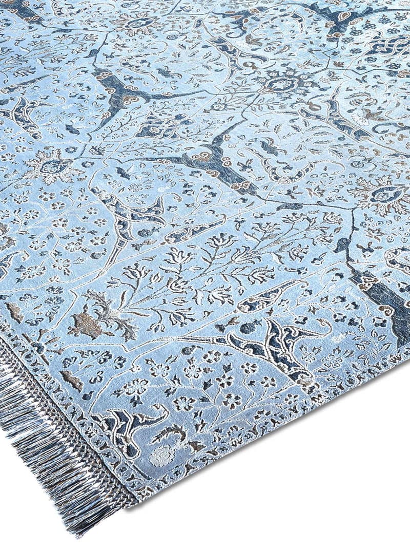 Teheran Blue Luxury Handwoven Rug | Size: 170 x 240 cm