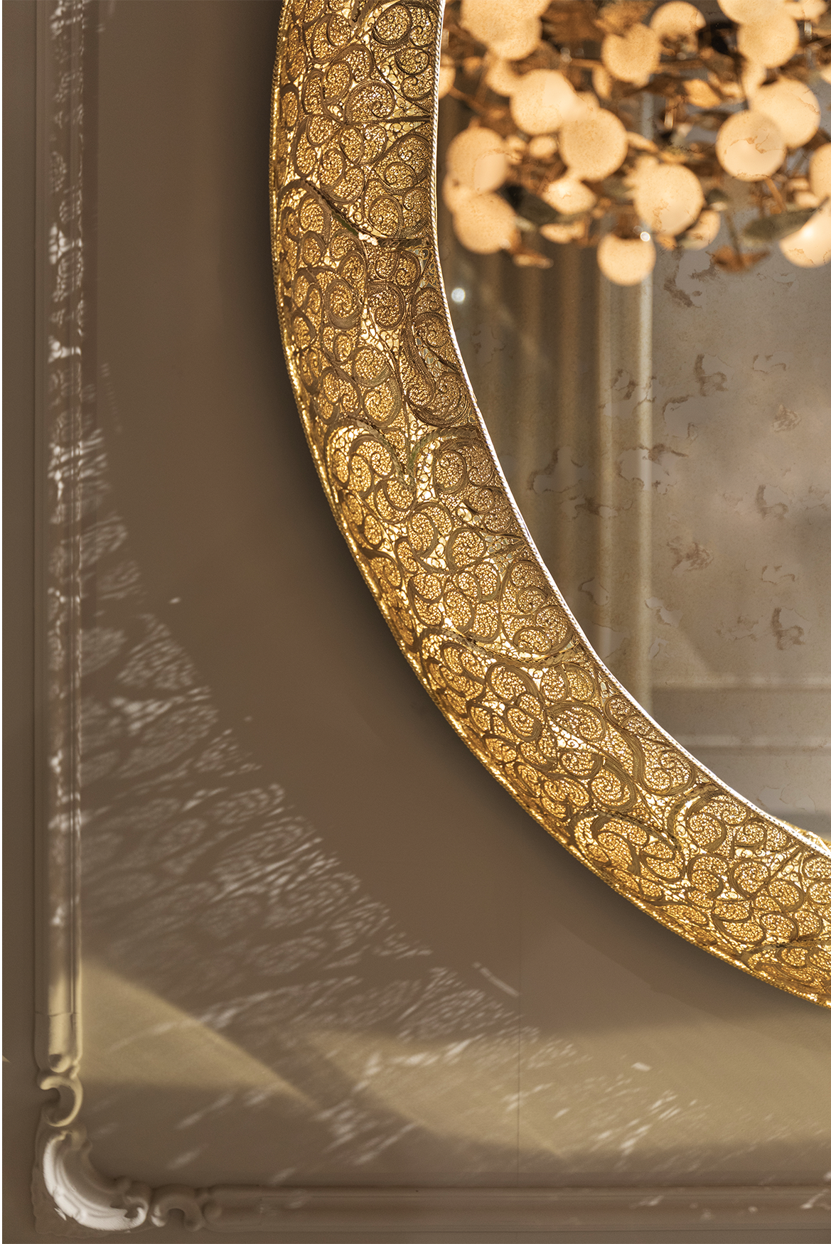 Crown Filigree II Designer Mirror
