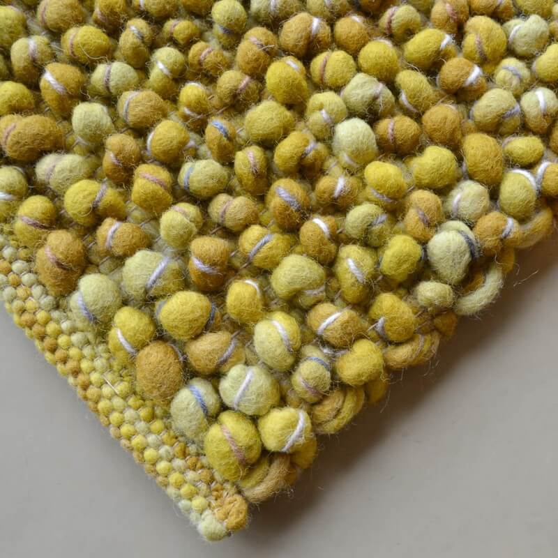Flat Woven Yellow Rug ☞ Size: 250 x 350 cm
