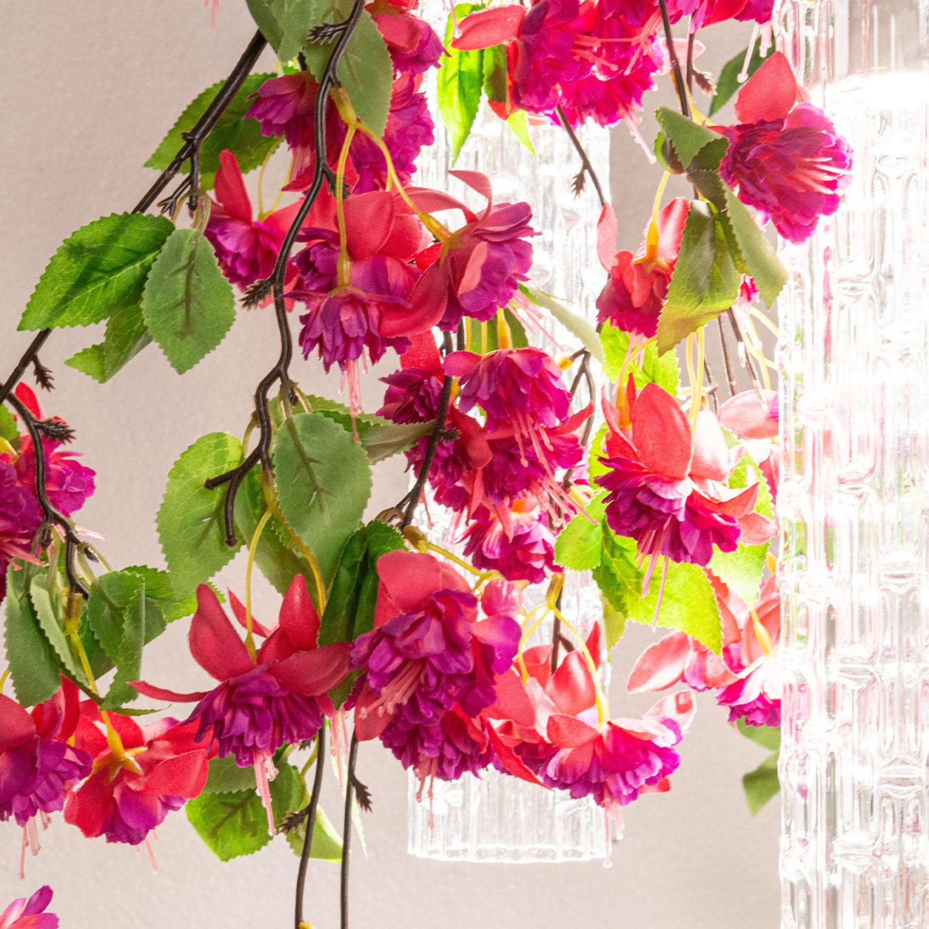 Pink Cascade Small Artisan Chandelier