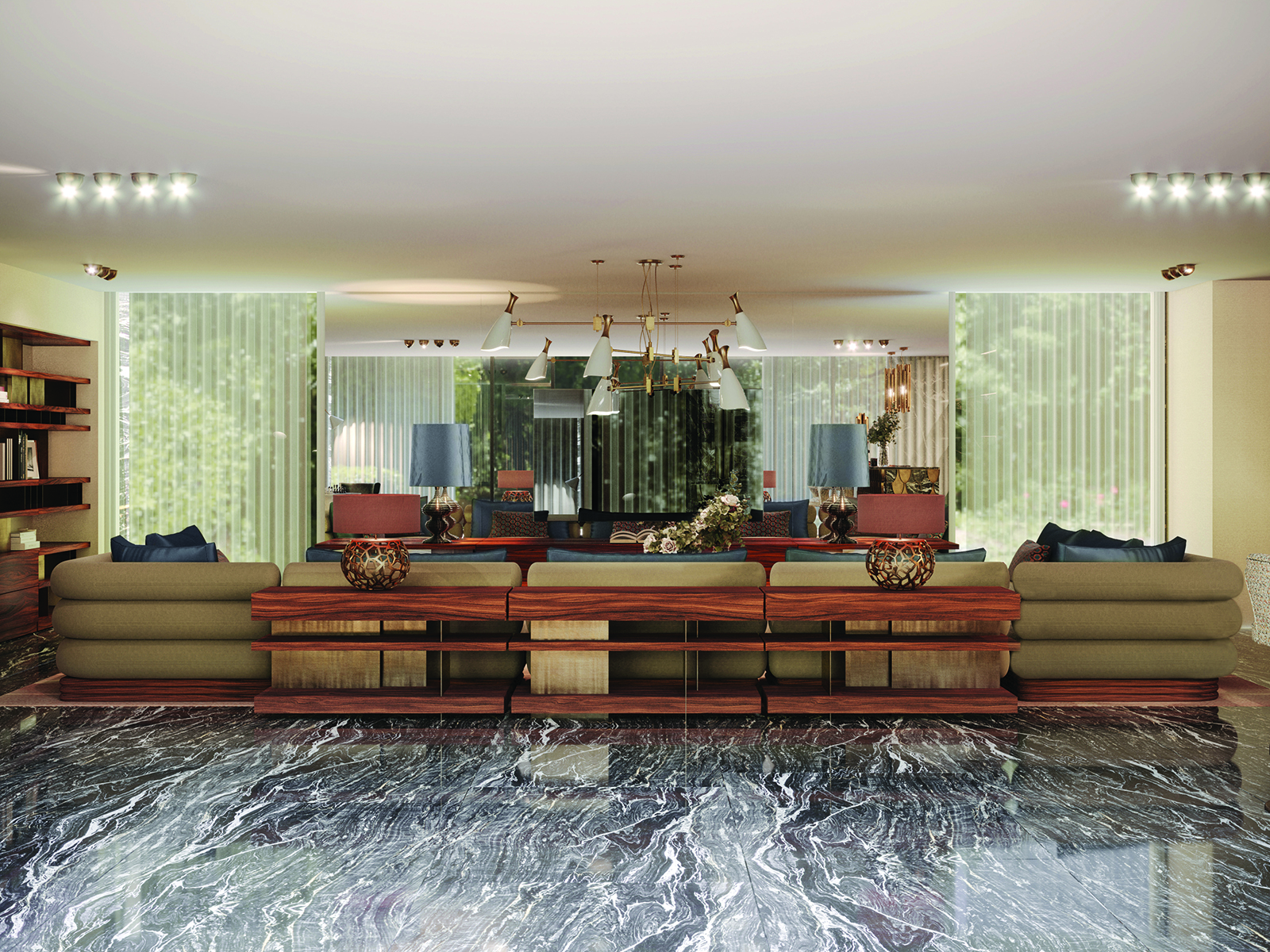 Regal Beam Suspension Lamp - 5