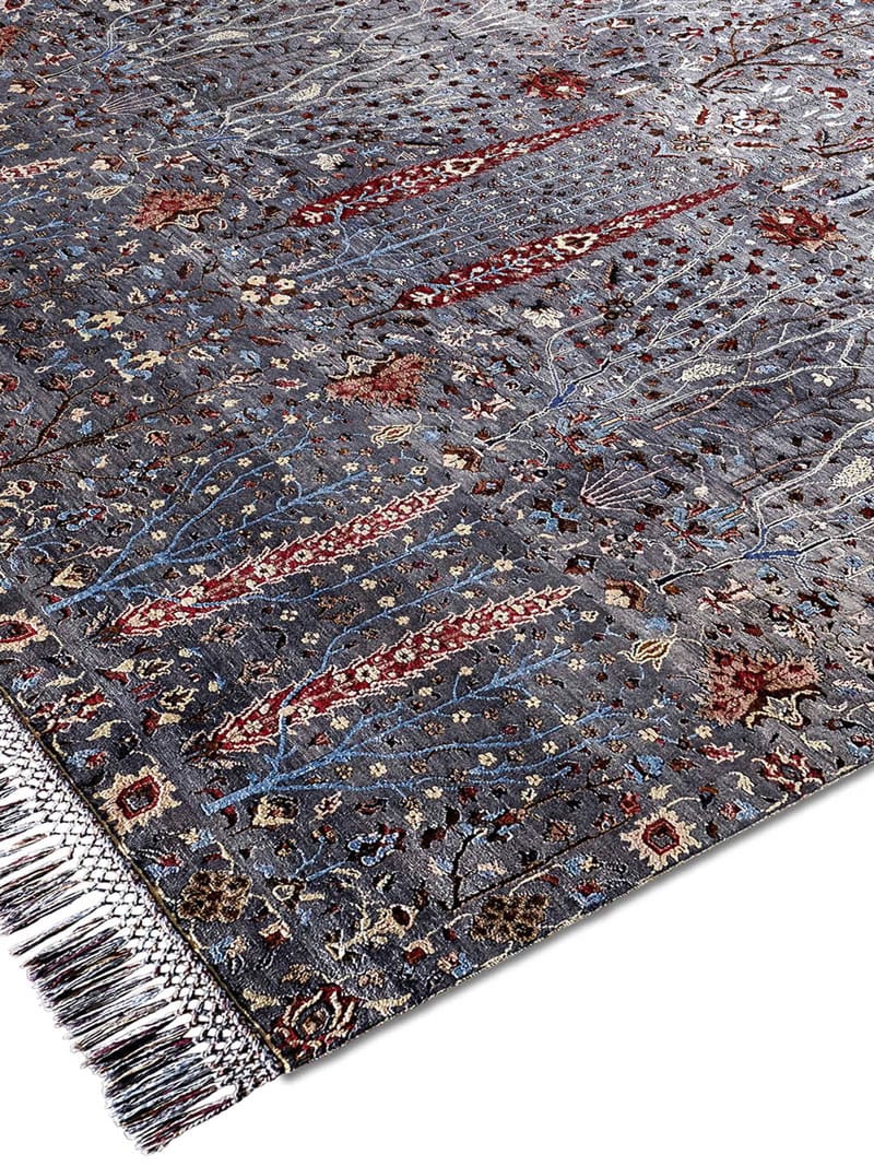 Pine Garden Hand-Knotted Wool / Silk Rug