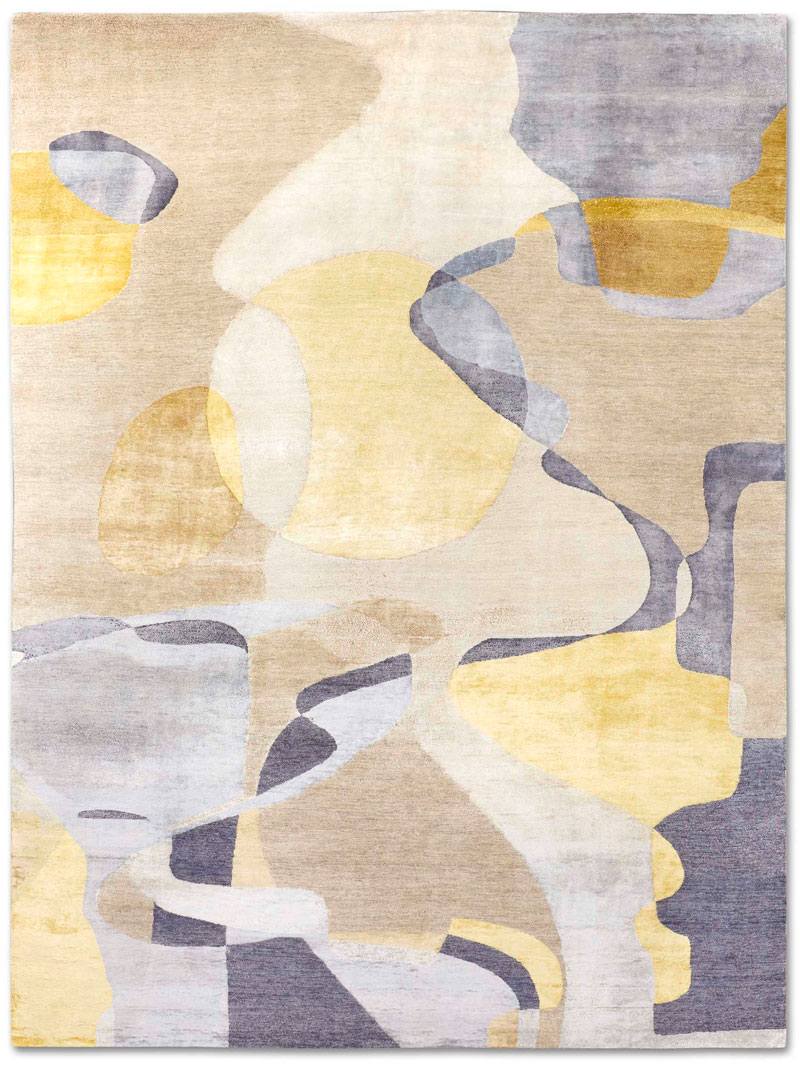 Original Hand-Knotted Silk / Wool Rug