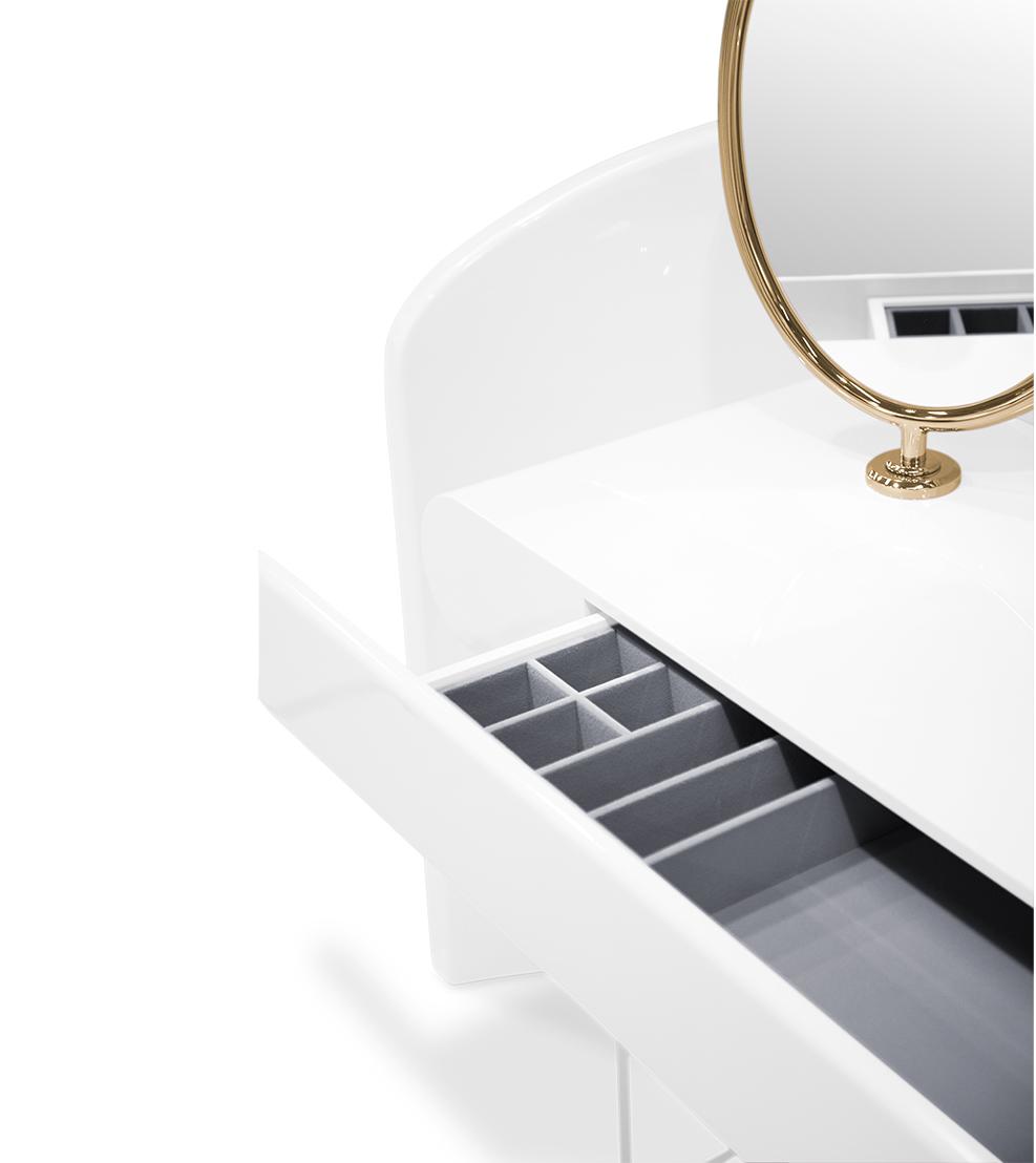 Nimbus White Vanity Console