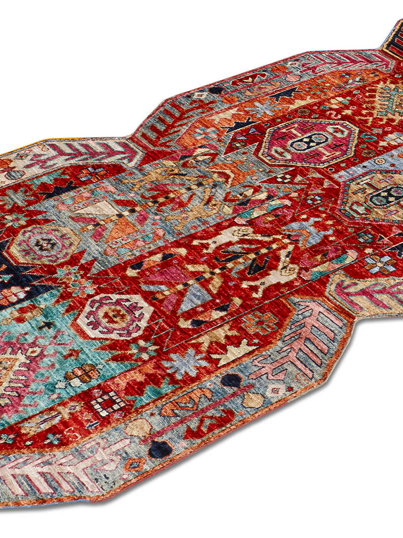 Multishape Luxury 100% Wool Rug | Size: 120 x 300 cm