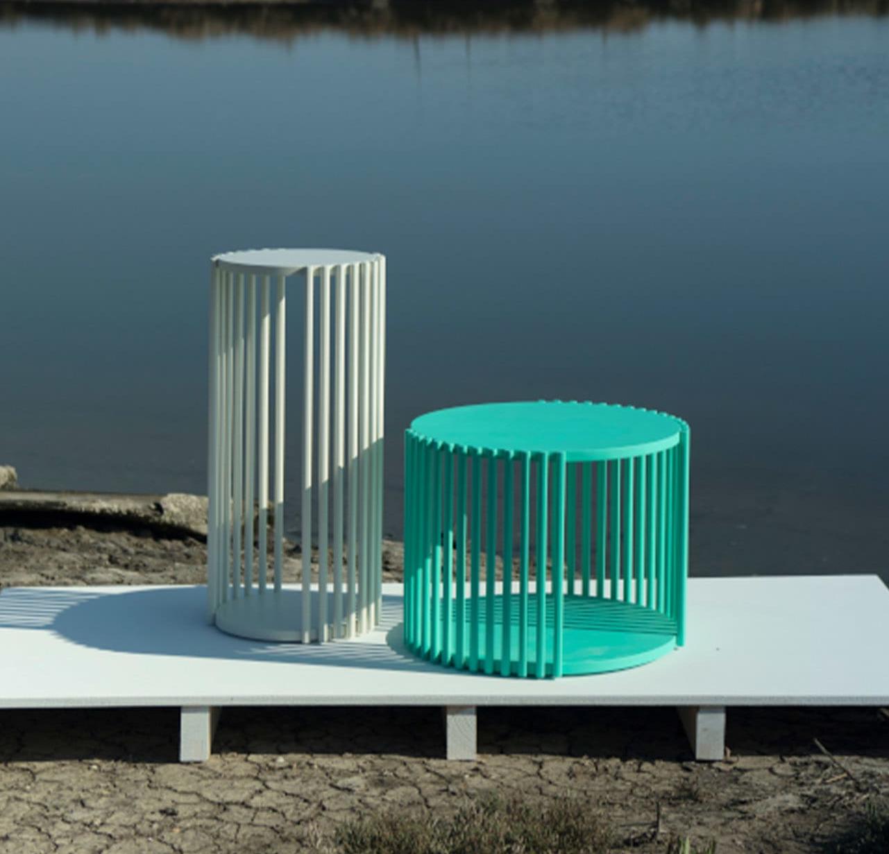 Low Green Round Coffee Table
