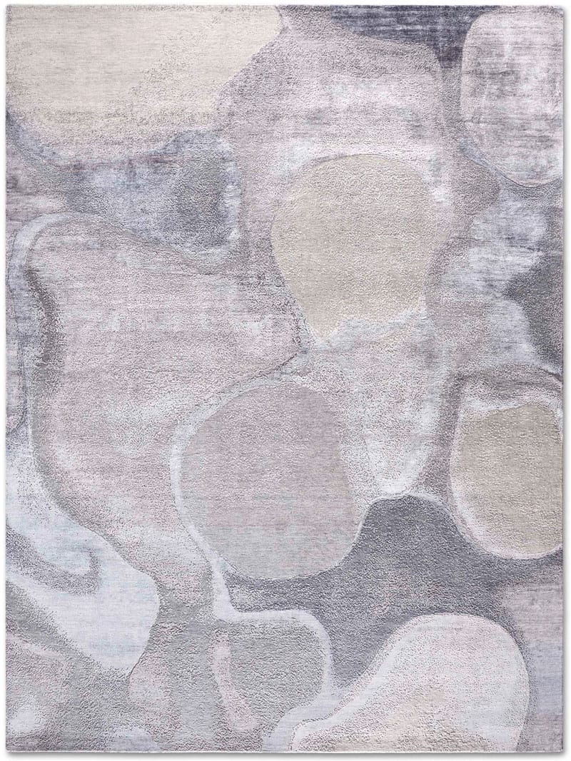 Silver Luxury Handwoven Rug ☞ Size: 300 x 400 cm