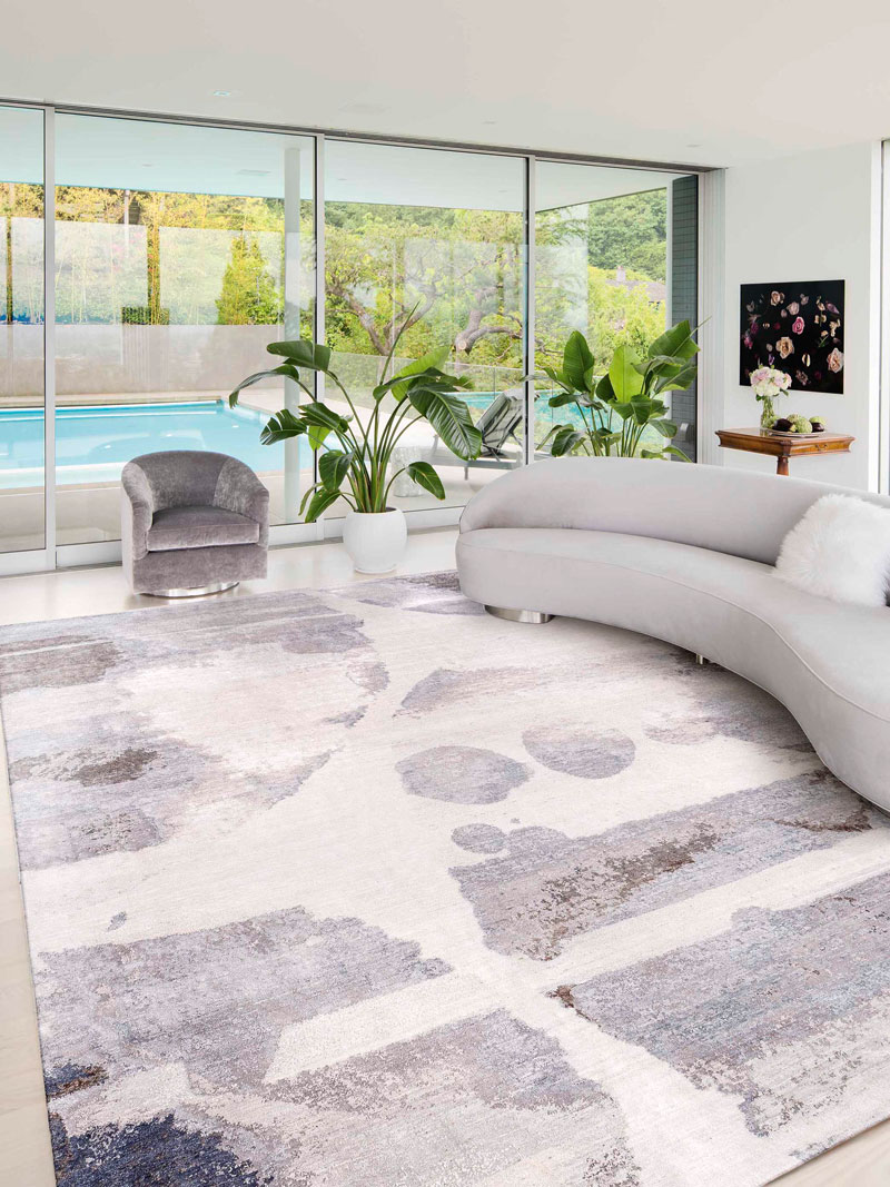 Splash Galileo Luxury Silk / Wool Rug | Size: 274 x 365 cm