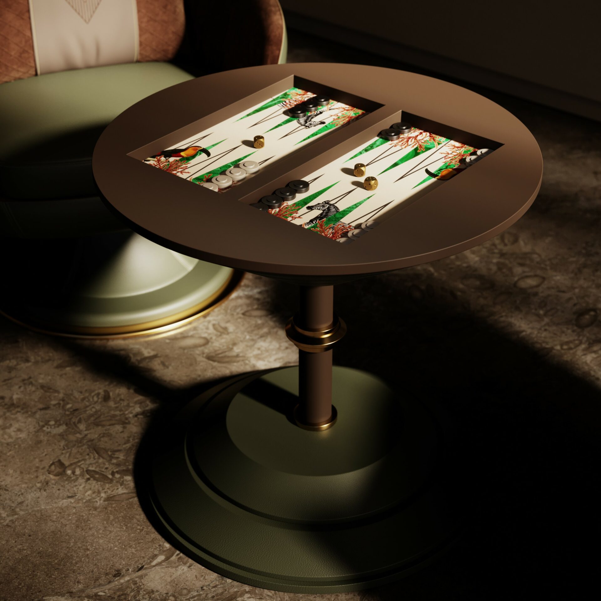 Goemon Imperial Backgammon & Chess Table