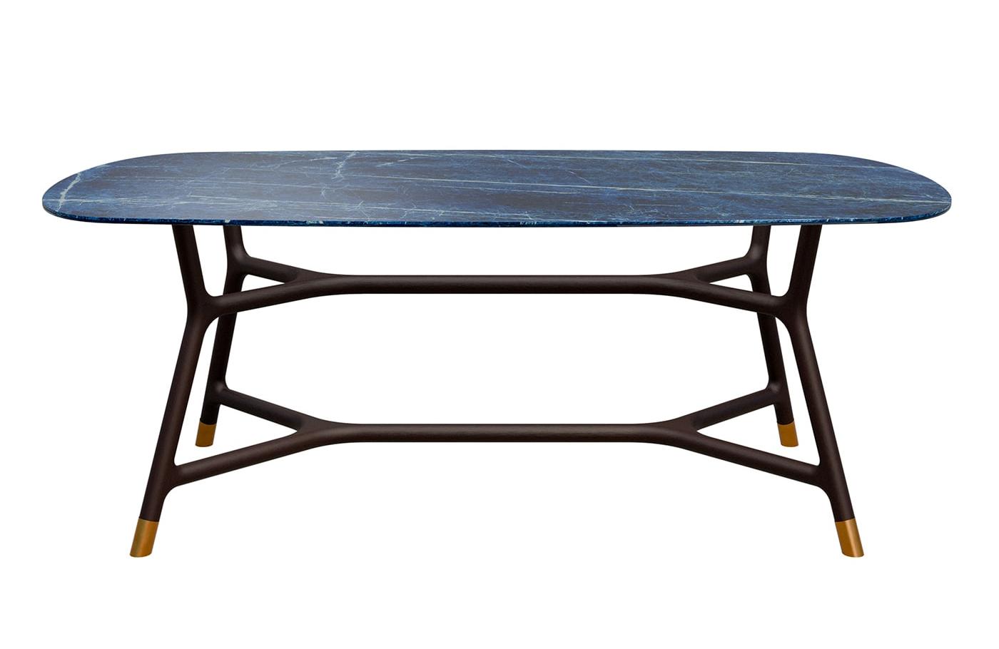 Joyce Blue Oval Artisan Dining Table