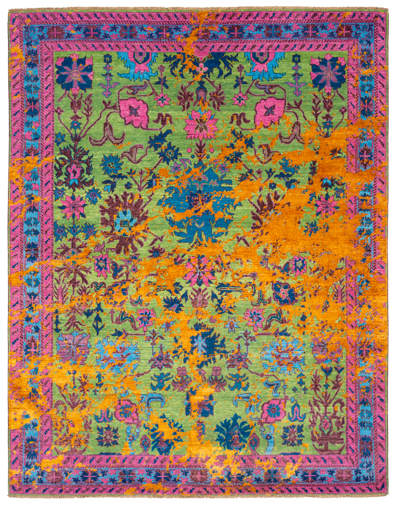 Oriental Hand-Knotted Designer Rug