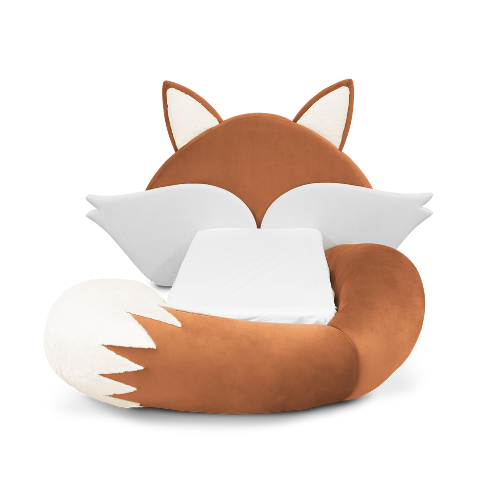 Fox Orange Kids Bed