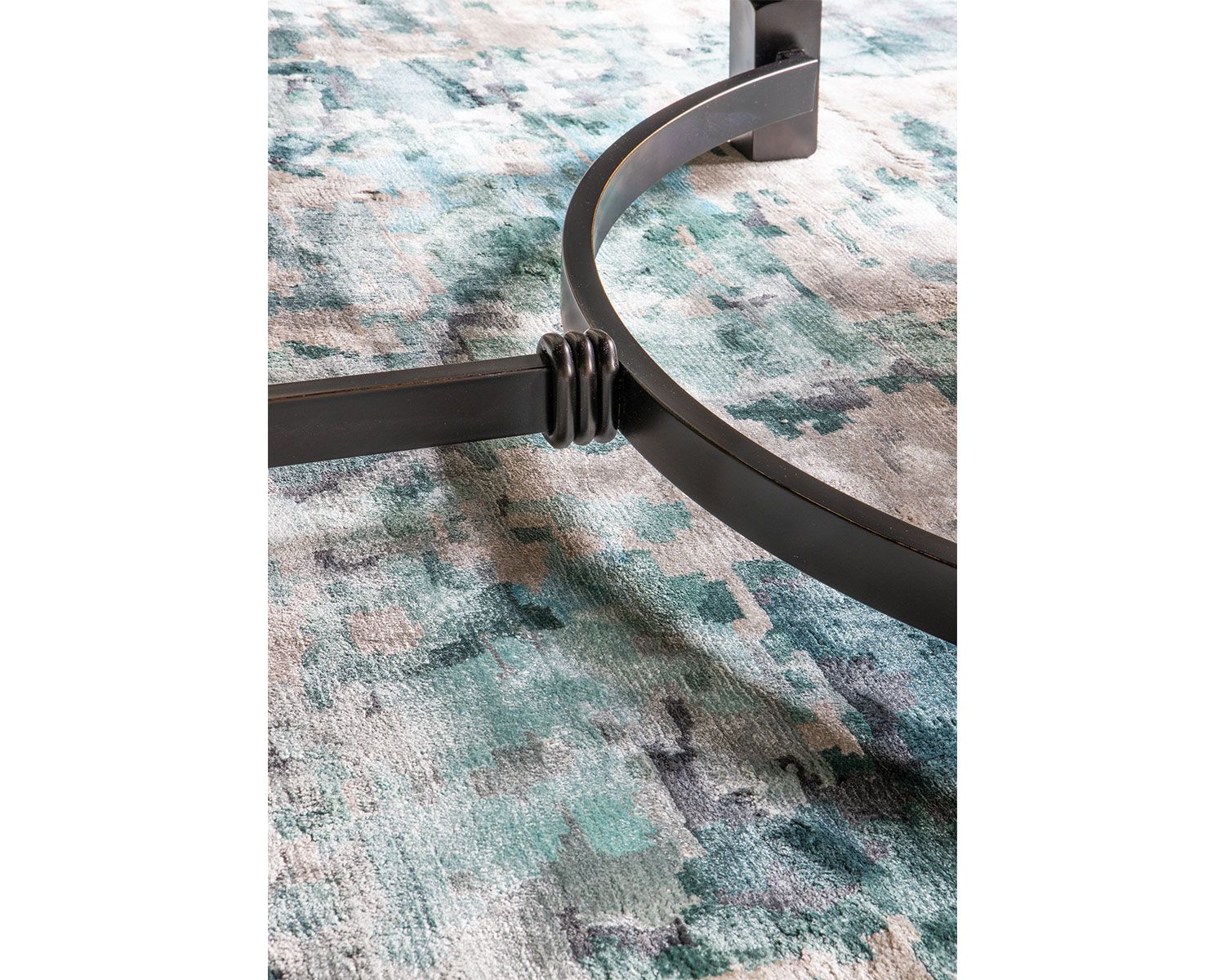 Hand-Woven Jade Luxury Rug