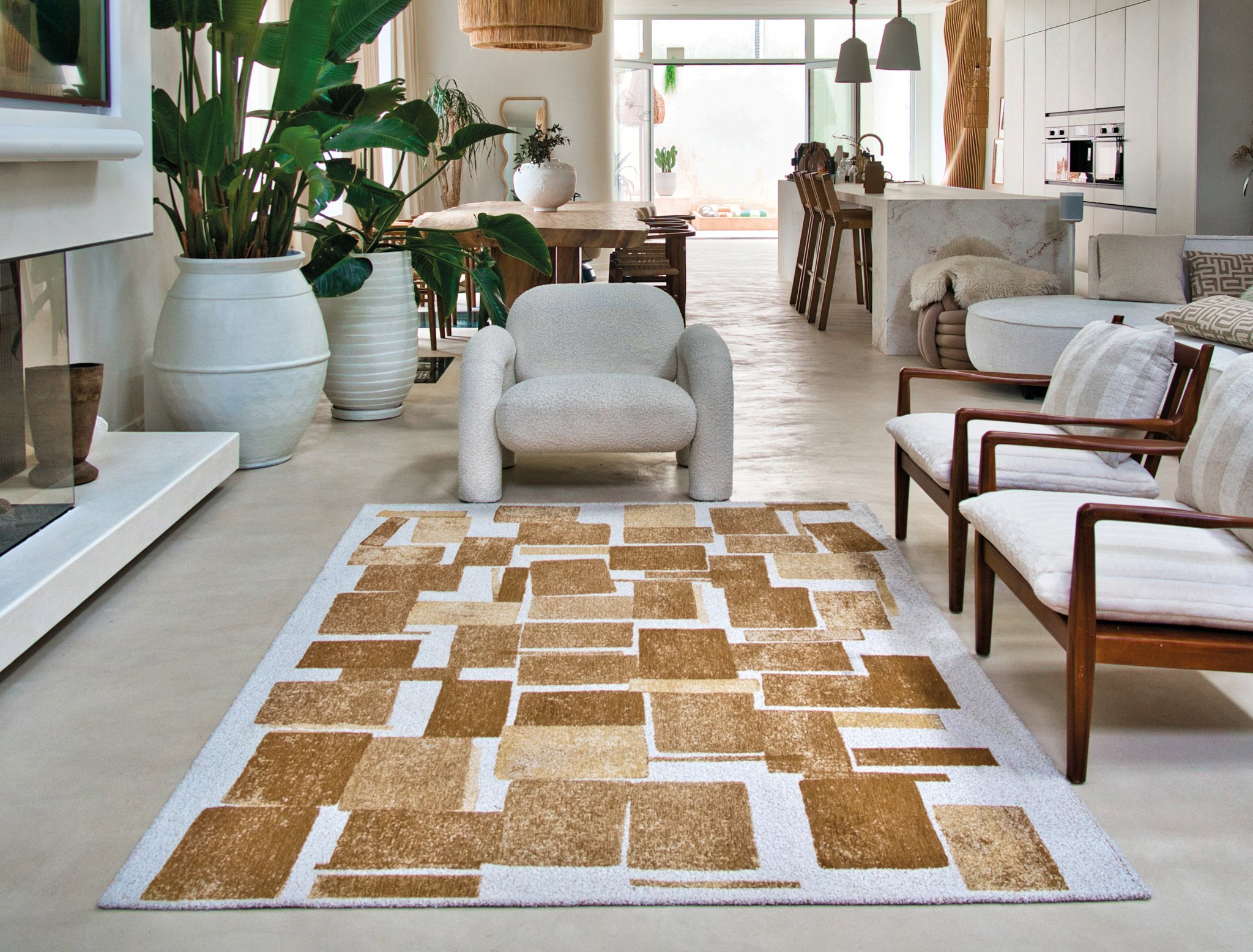 Nuggets Modern Designer Rug | Size: 140 x 200 cm