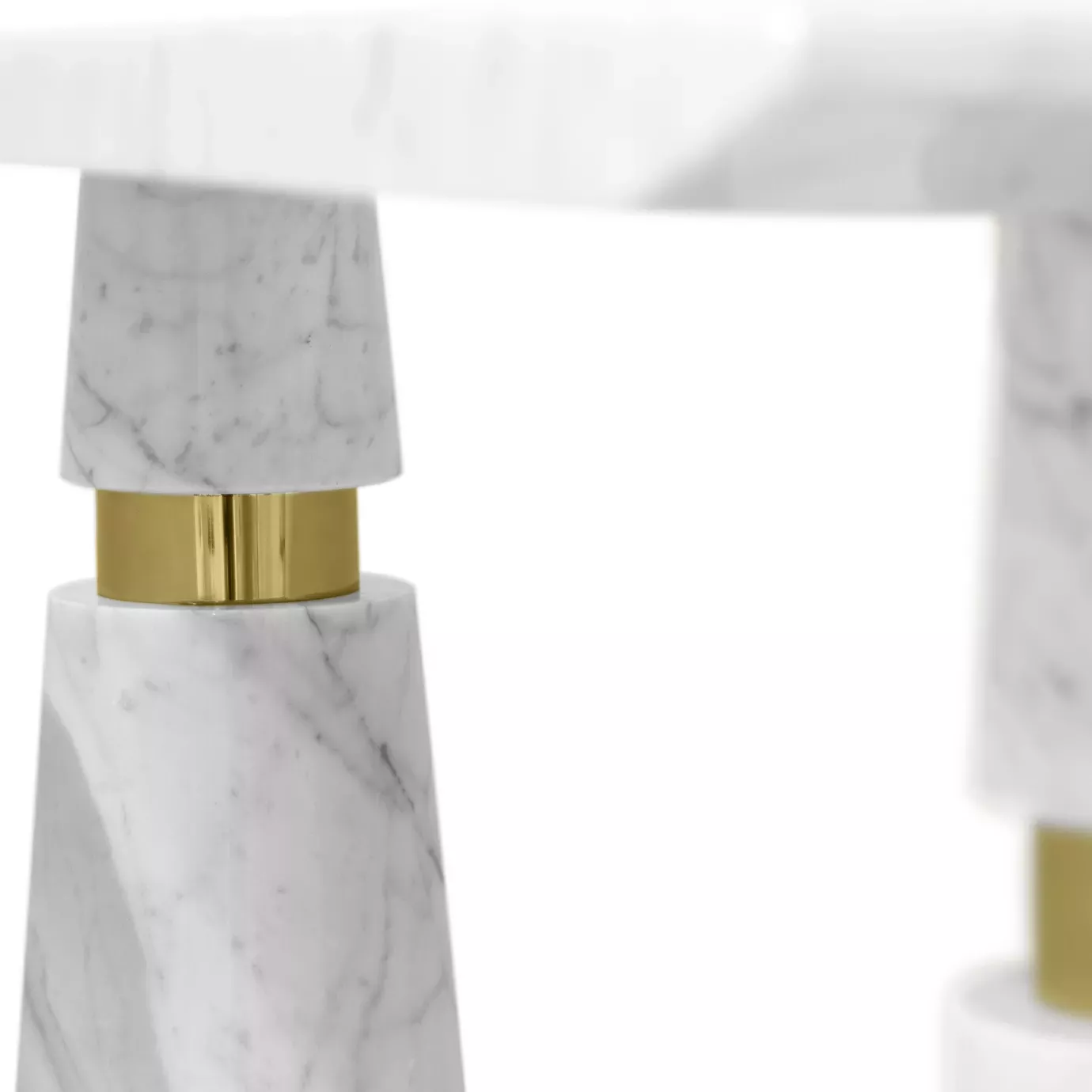 Avalanche Carrara Marble Console