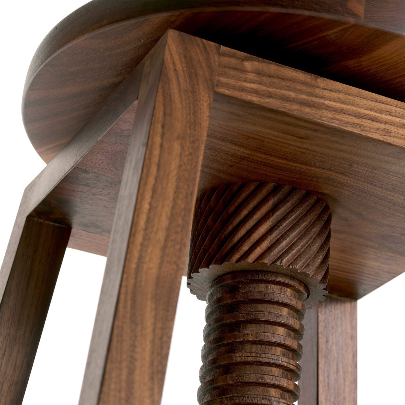 Invito Low Brown Artisan Stool