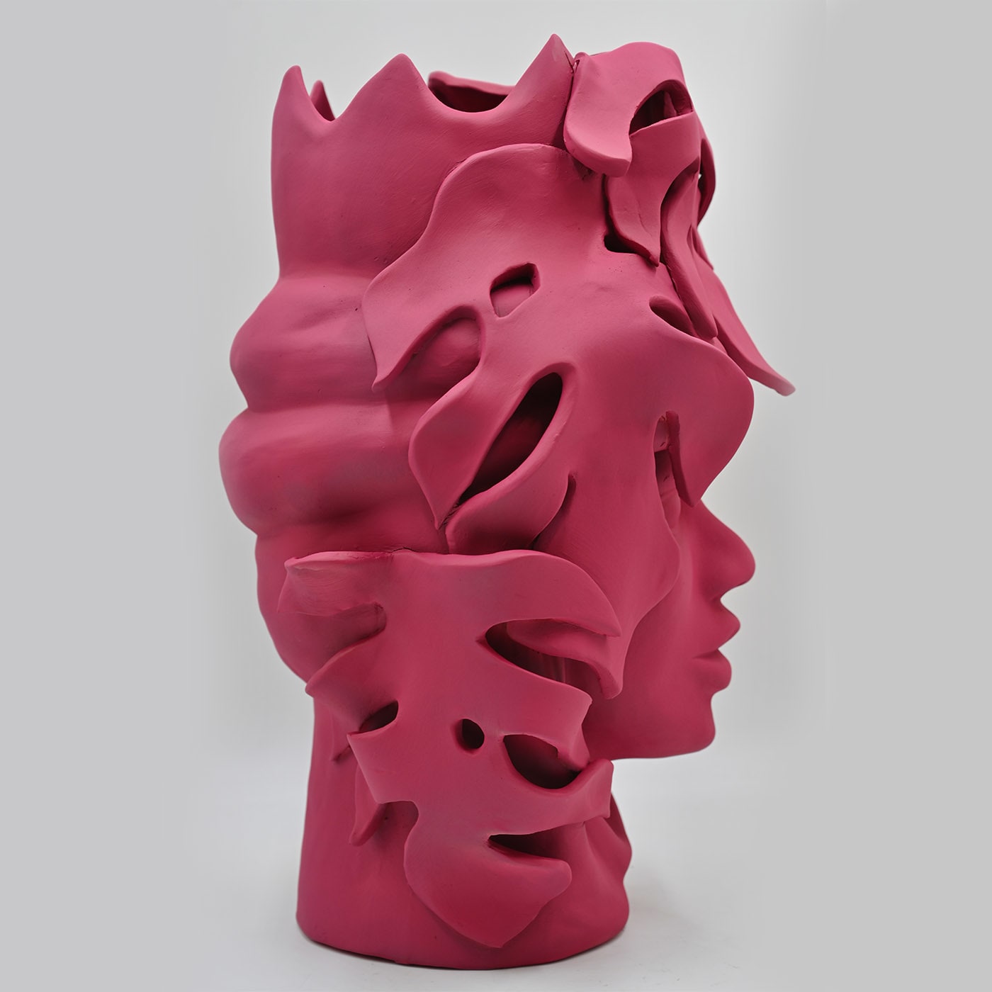 Soft Pink Moor's Head Sculpture