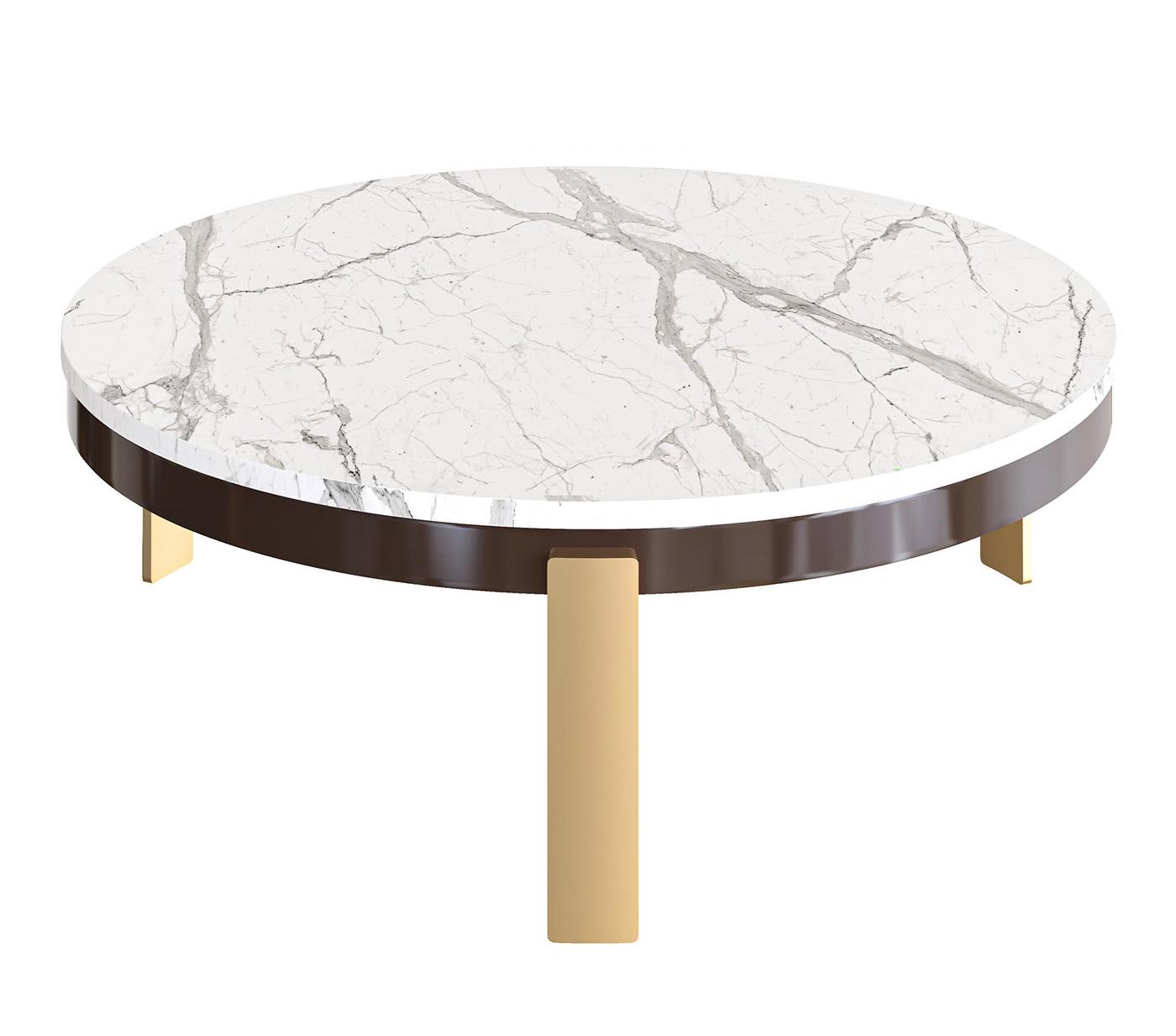 Zeus White Marble Artisan Coffee Table
