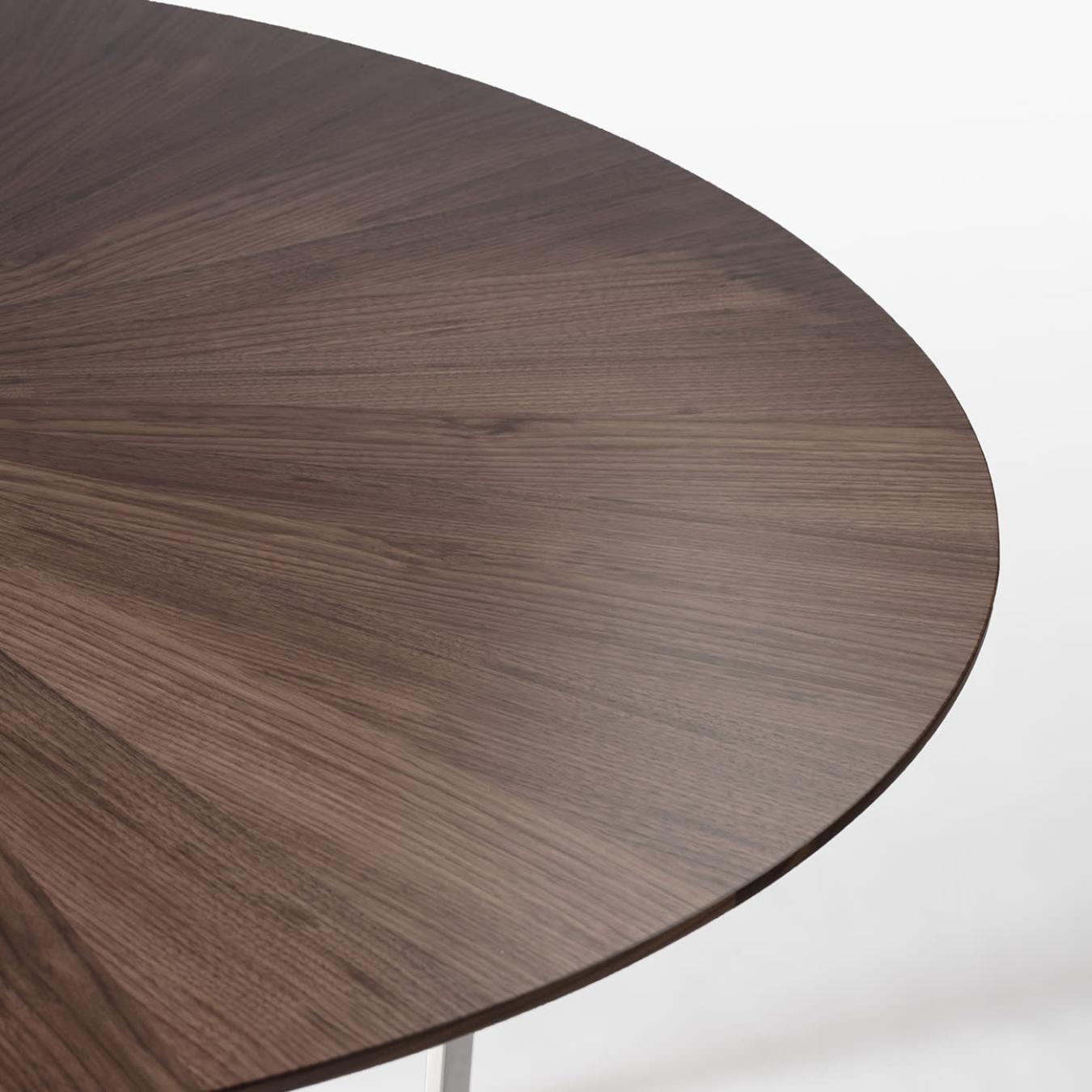 Walnut Round Dining Table