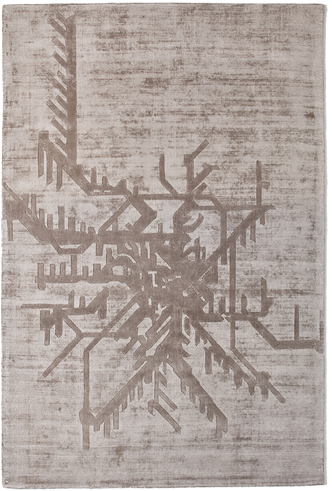 Metro Designer Viscose Indian Hand-Woven Rug
