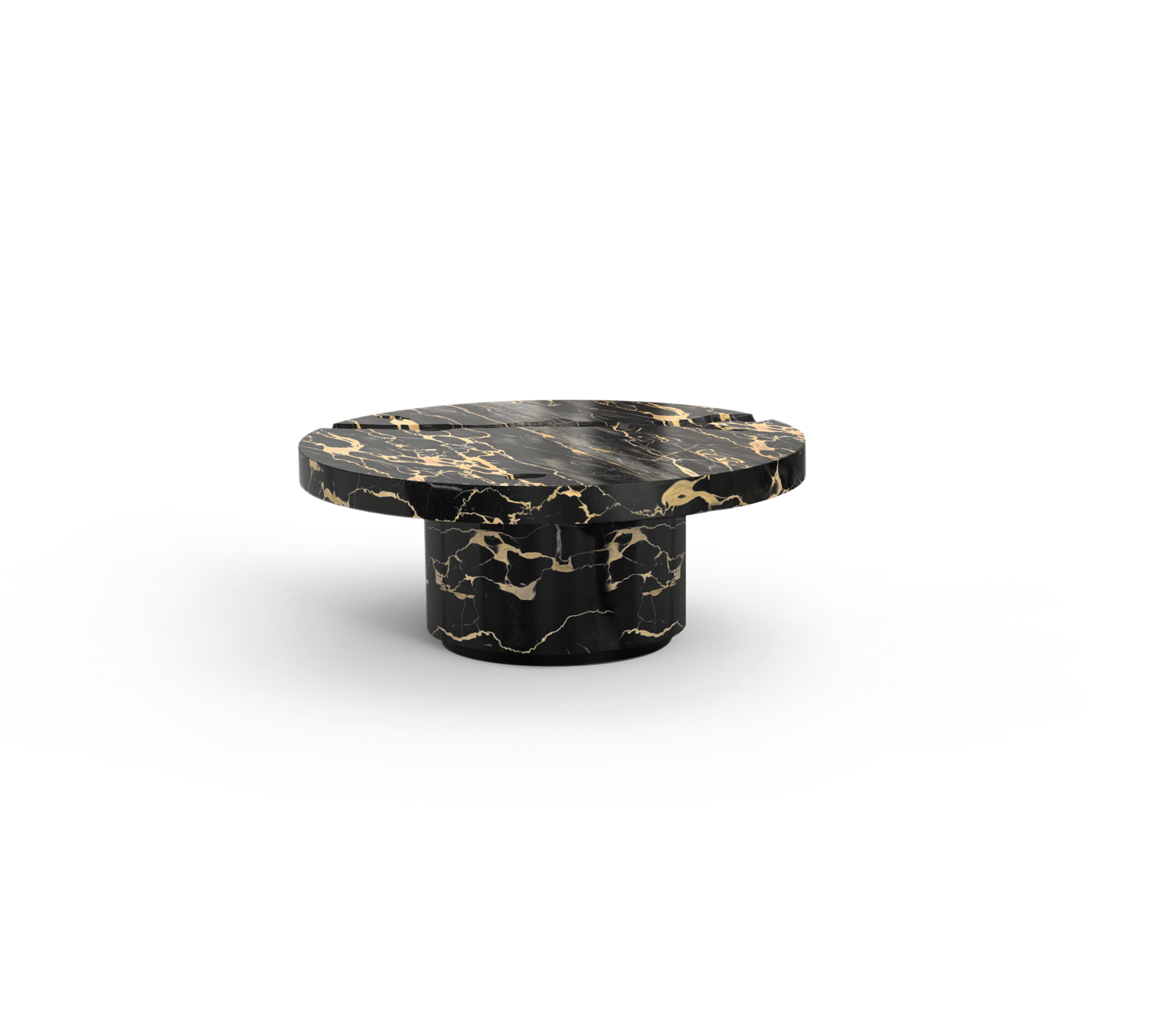Portoro Marble 3-Piece Coffee Table Set