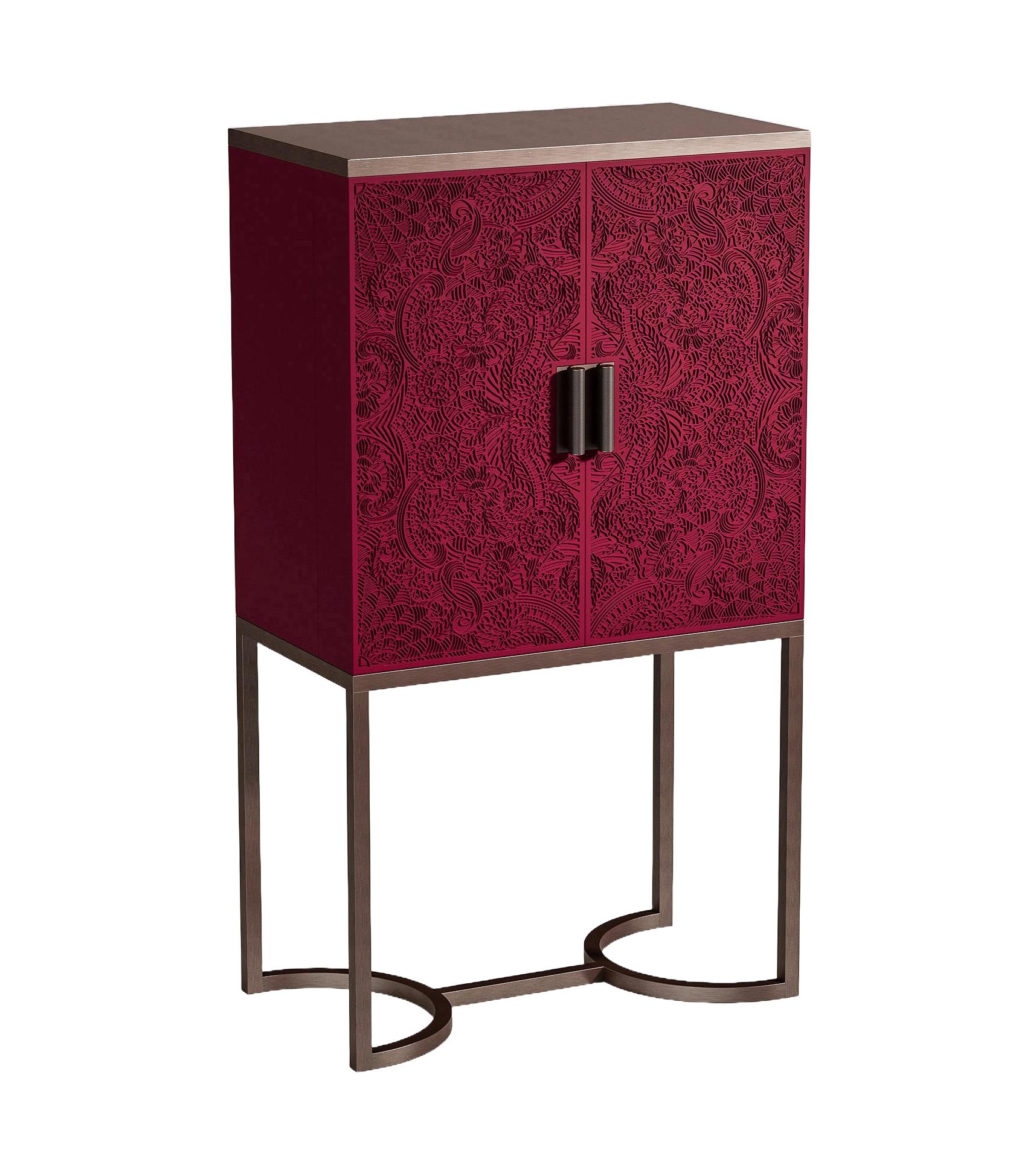 Red Bar Cabinet