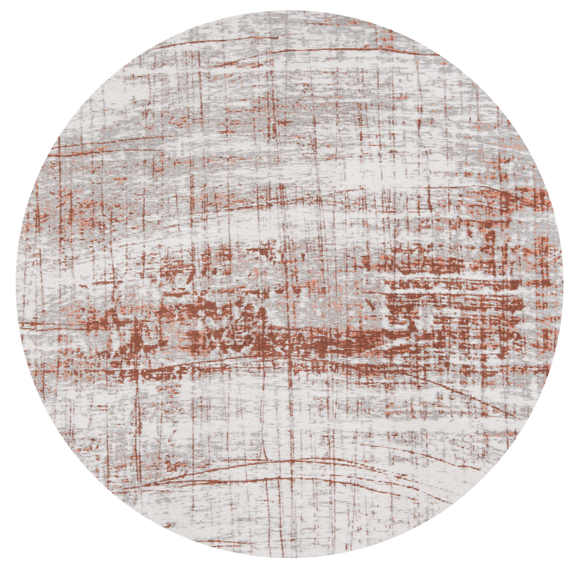 Abstract Copper Round Rug | Size: Ø 240 cm