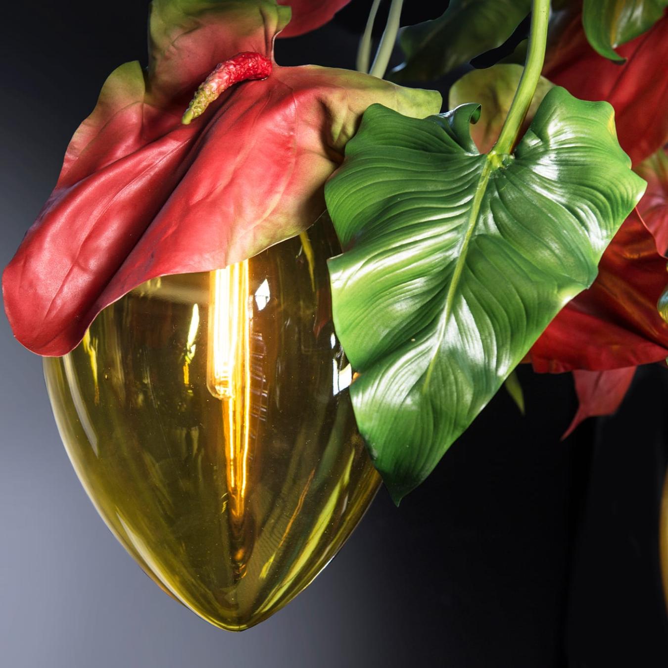 Anthurium Dark Statement Chandelier