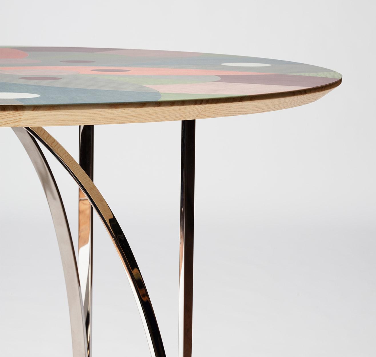 Multi-Tone Veneer Dining Table