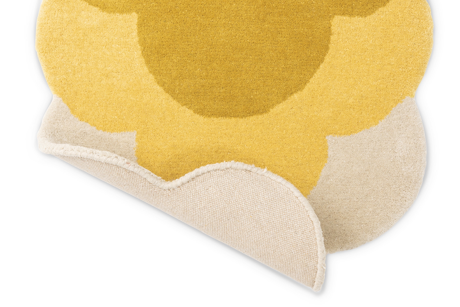 Floral Yellow Handtufted Premium Rug | Size: 87 x 300 cm