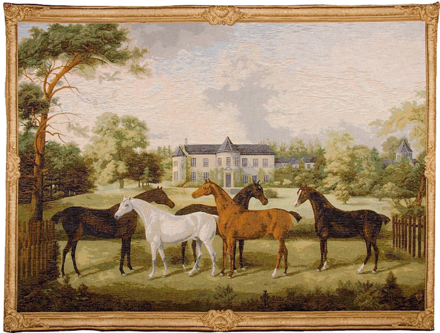 Horses Woven Tapestry