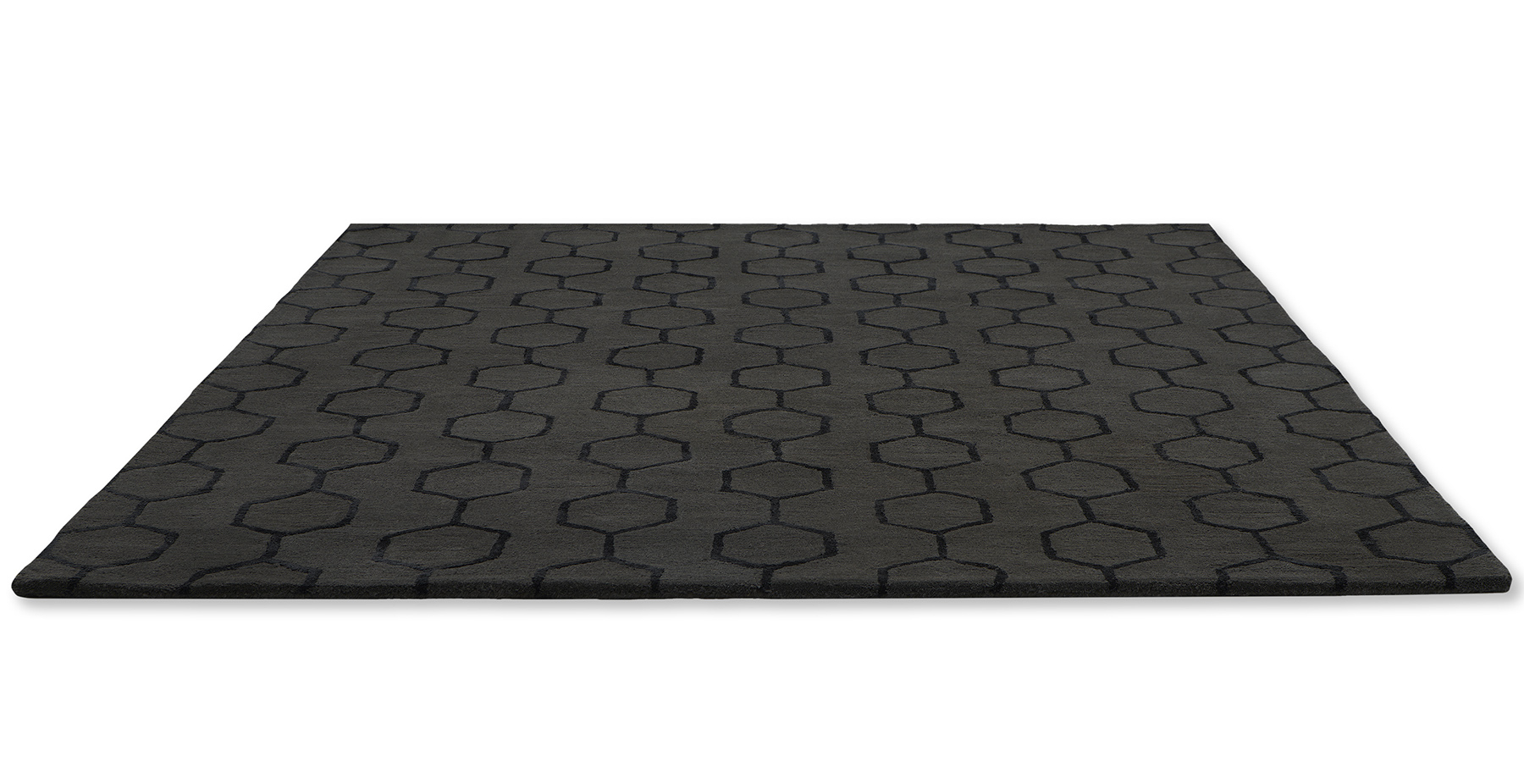 Geometric Noir Modern Hand Woven Rug | Size: 200 x 280 cm