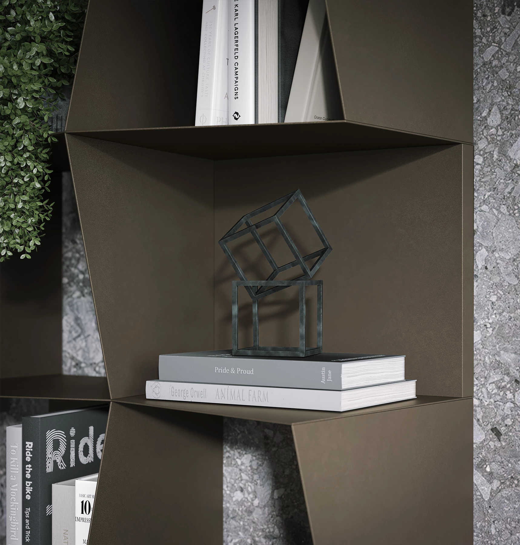 Checker Elegant Bookcase
