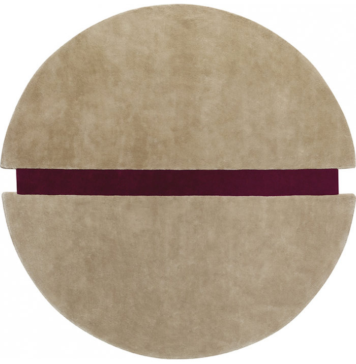 Pop Art Camel Round Luxury Rug | Size: Ø 200 cm