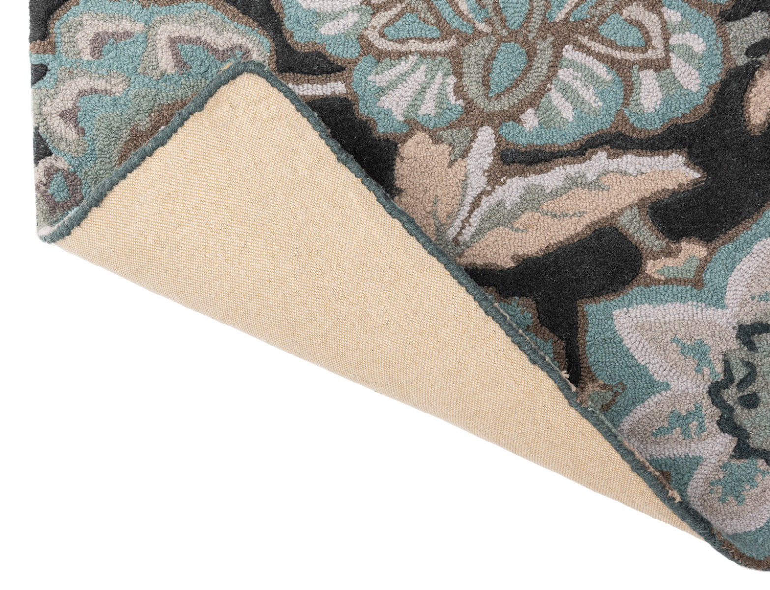 Indra Charcoal Handwoven Wool Rug