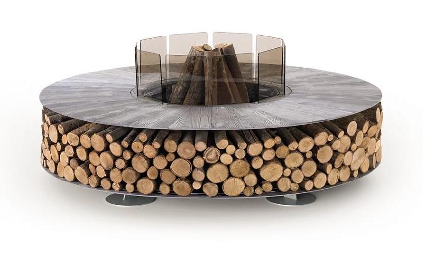 Texture Grey Outdoor Fire Pit
