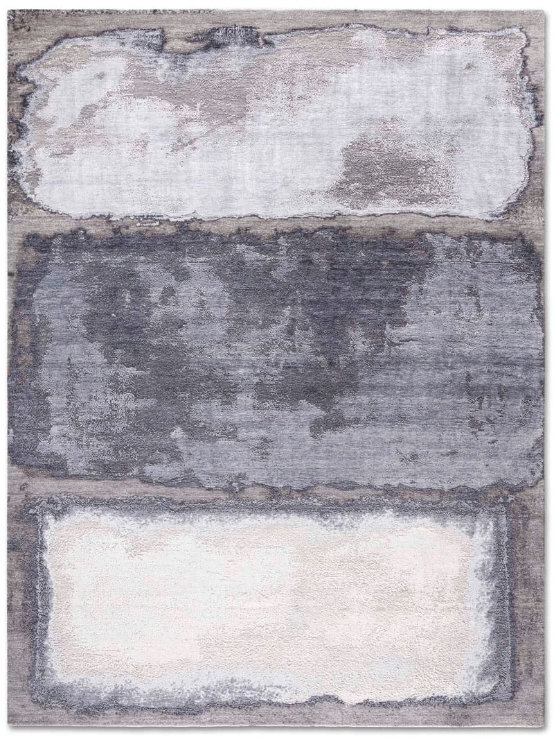 Silver / Anthracite Luxury Handwoven Rug