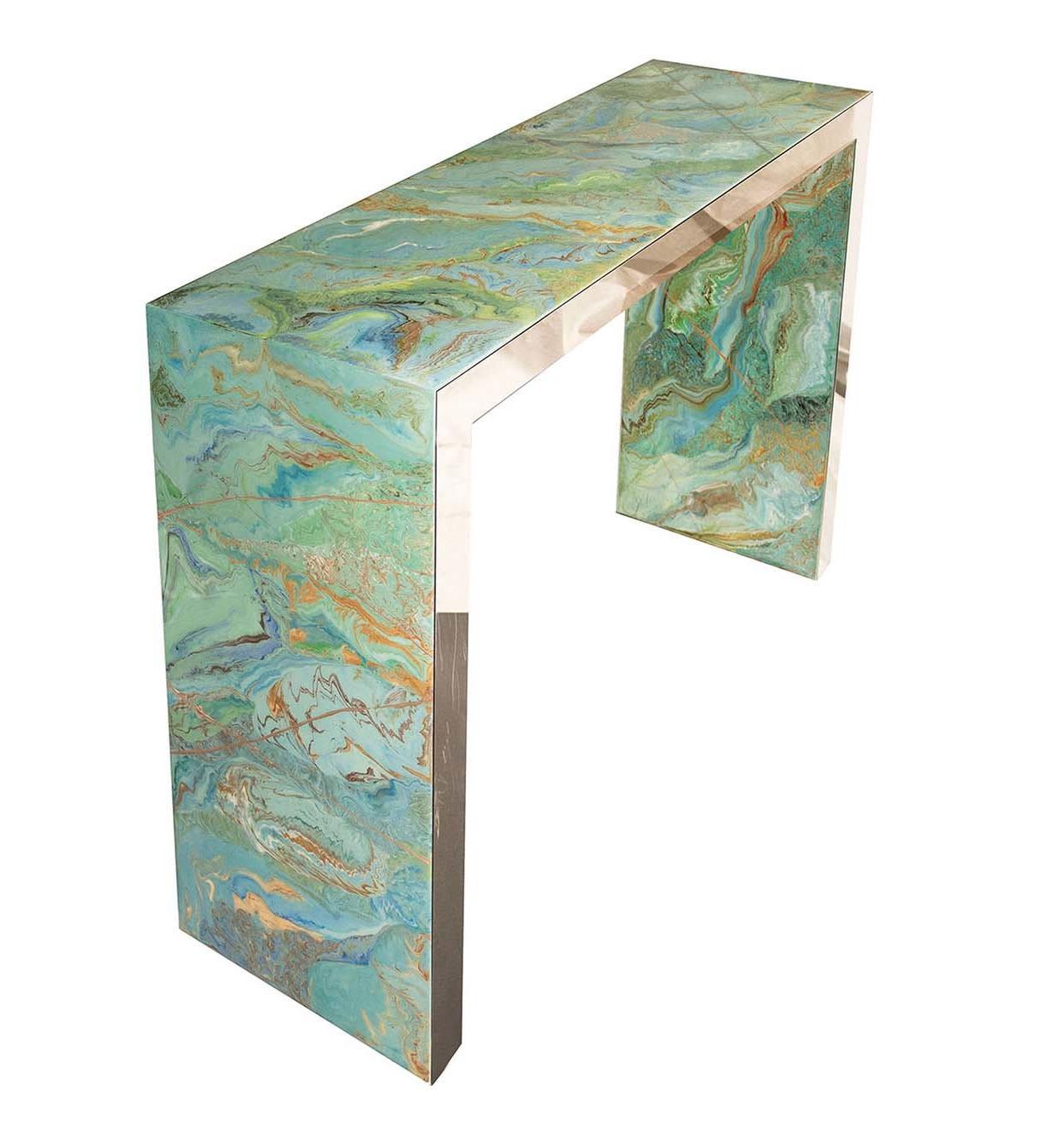 Aquamarine Green Console
